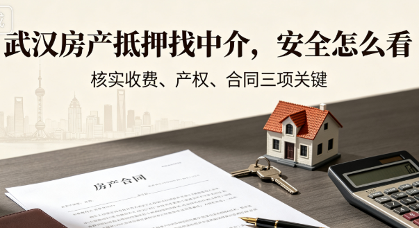 武汉房产抵押贷款，找中介安全吗？